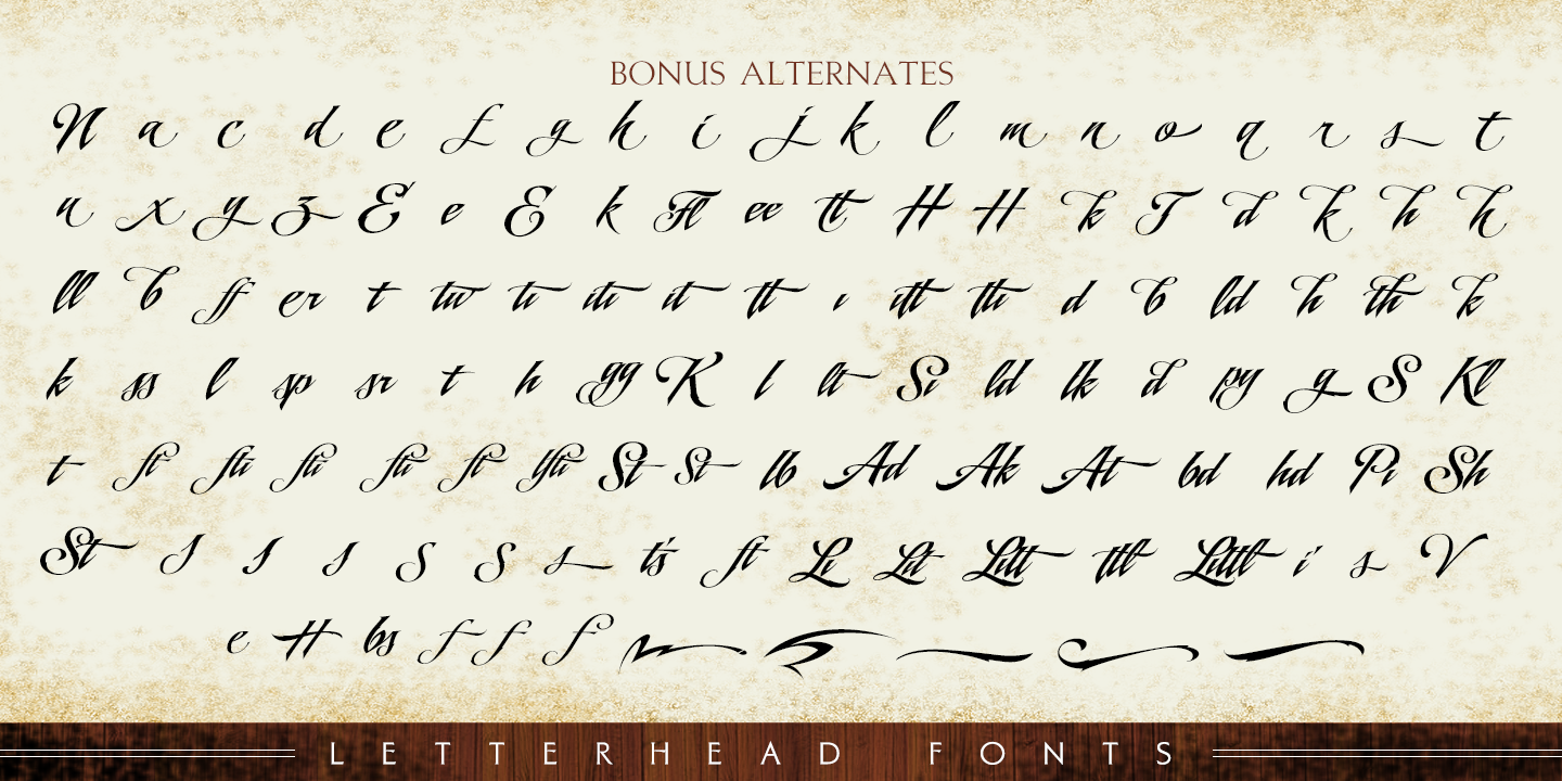 LHF Black Rose Script